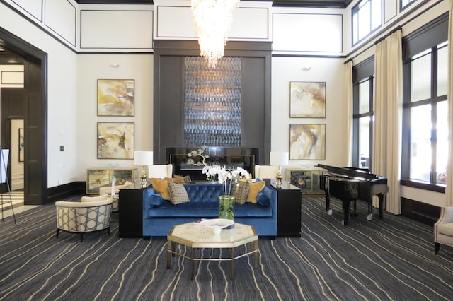 9037 Golden Mountain Cir, Boynton Beach, FL 33473 - community lobby featuring a high ceiling