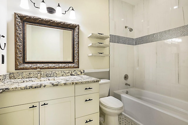 2510 Lake Dr N, Boynton Beach, FL 33435 - full bath with toilet, vanity, and bathing tub / shower combination