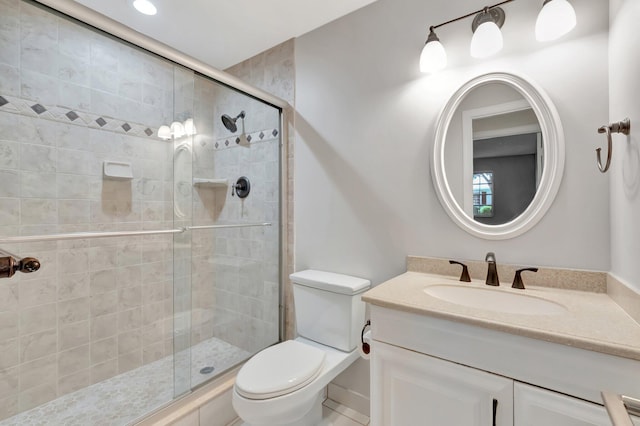10095 45th Ter S Unit 443, Boynton Beach, FL 33436 - bathroom with a stall shower, toilet, and vanity