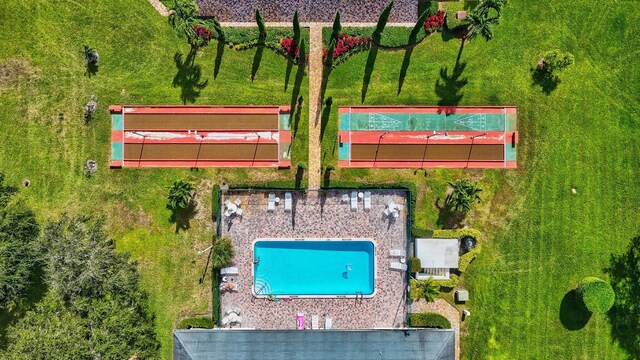 10095 45th Ter S Unit 443, Boynton Beach, FL 33436 - aerial view of a pool area