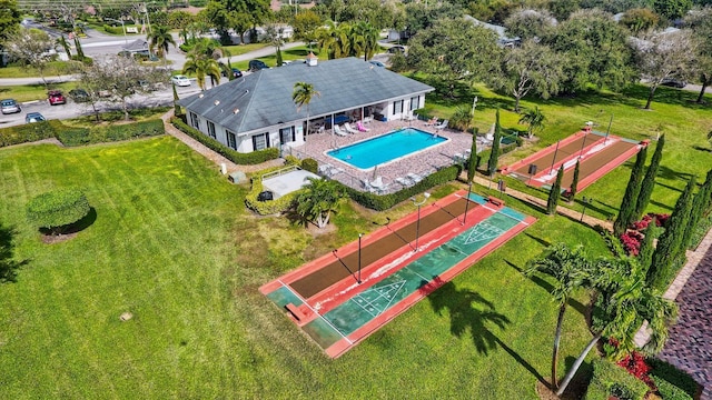 10095 45th Ter S Unit 443, Boynton Beach, FL 33436 - aerial view of a pool area