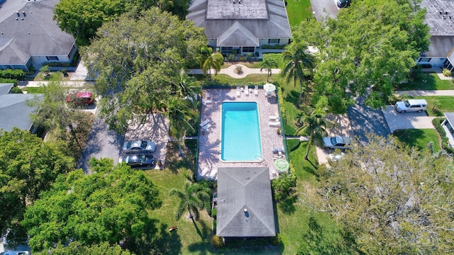 10095 45th Ter S Unit 443, Boynton Beach, FL 33436 - aerial overview of property's location featuring a pool