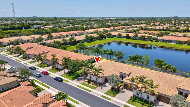 7779 Butera Plz, Delray Beach, FL 33446 - aerial perspective of suburban area featuring a large body of water