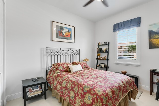7779 Butera Plz, Delray Beach, FL 33446 - bedroom with baseboards and a ceiling fan
