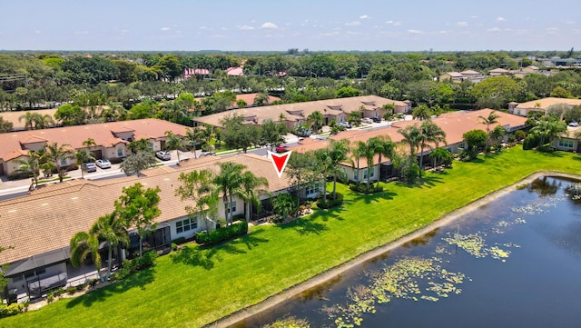 7779 Butera Plz, Delray Beach, FL 33446 - aerial perspective of suburban area featuring a large body of water and a tree filled landscape