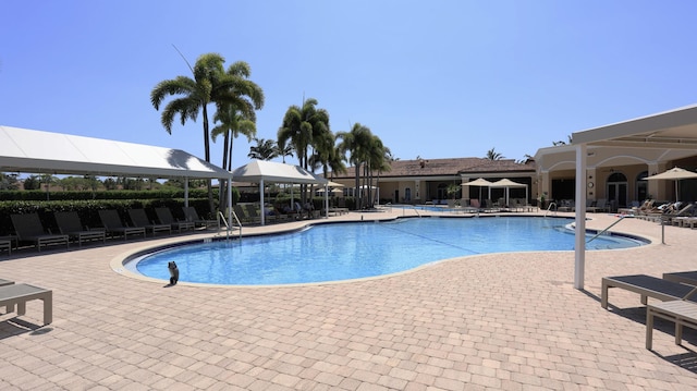 7779 Butera Plz, Delray Beach, FL 33446 - community pool with a patio and a gazebo