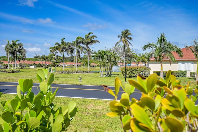 4585 NW 3rd St Unit D, Delray Beach, FL 33445 - surrounding community featuring a lawn and a water view