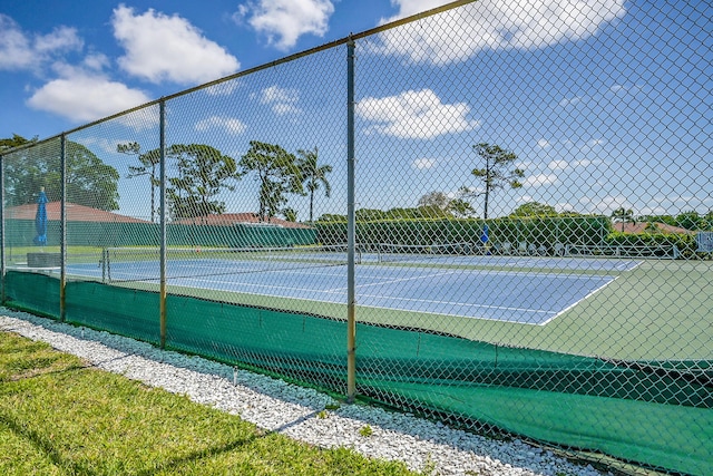 4585 NW 3rd St Unit D, Delray Beach, FL 33445 - view of tennis court featuring fence