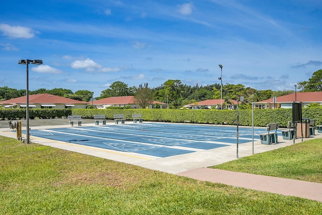 4585 NW 3rd St Unit D, Delray Beach, FL 33445 - view of property's community featuring shuffleboard and a lawn