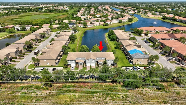 2556 Marshfield Ct, Port Saint Lucie, FL 34953 - aerial perspective of suburban area with a large body of water