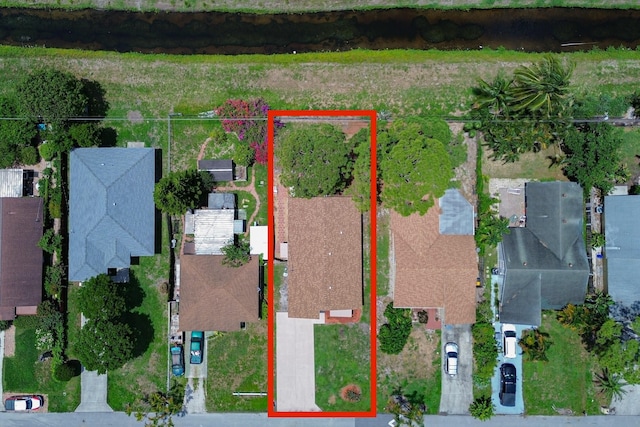 5123 Adams Rd, Delray Beach, FL 33484 - aerial view of residential area with property boundaries highlighted