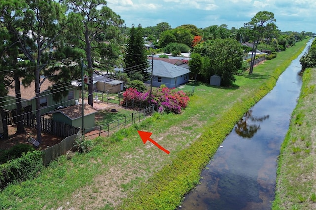 5123 Adams Rd, Delray Beach, FL 33484 - view from above of property with a nearby body of water