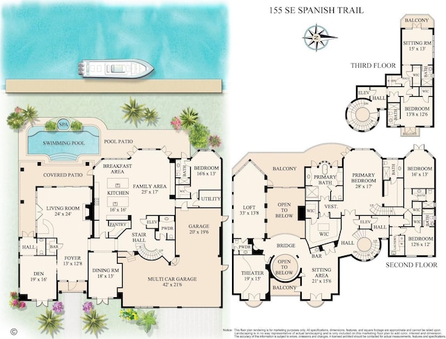 155 SE Spanish Trl, Boca Raton, FL 33432 - property floor plan
