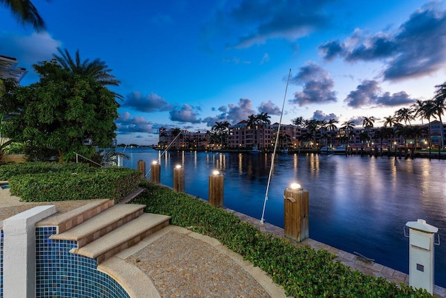 155 SE Spanish Trl, Boca Raton, FL 33432 - water view featuring a boat dock