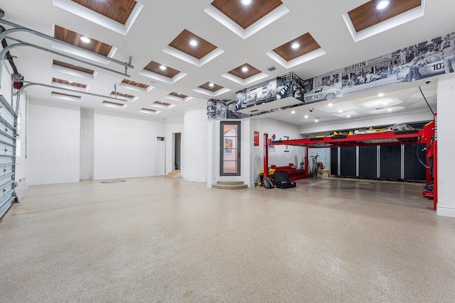 155 SE Spanish Trl, Boca Raton, FL 33432 - garage featuring recessed lighting