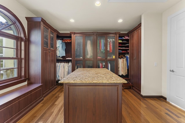 11 Wendy Ln, Stuart, FL 34994 - walk in closet with dark wood-type flooring