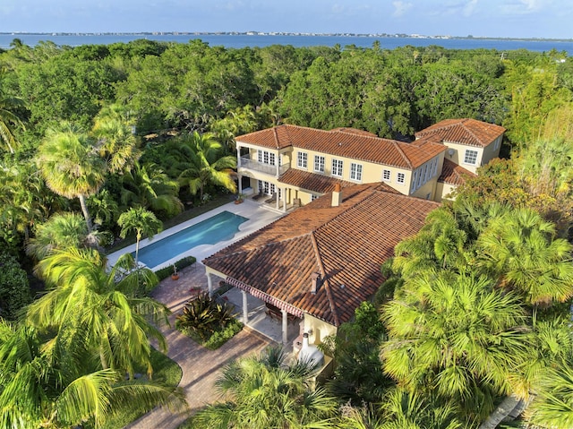 11 Wendy Ln, Stuart, FL 34994 - view from above of property with a heavily wooded area