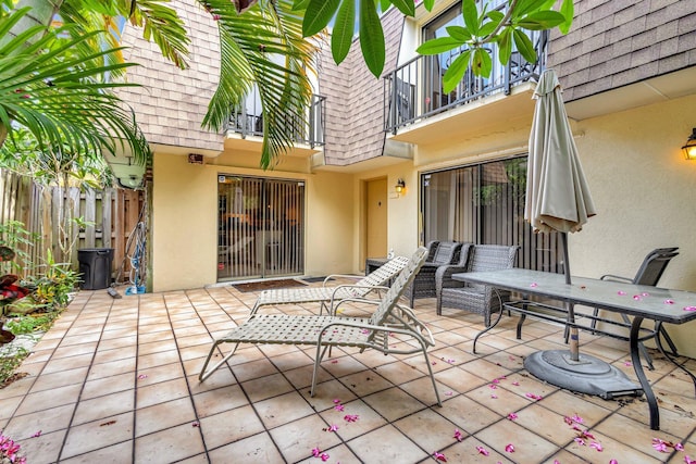 2950 SW 22nd Cir Unit 4C, Delray Beach, FL 33445 - view of patio / terrace with a balcony