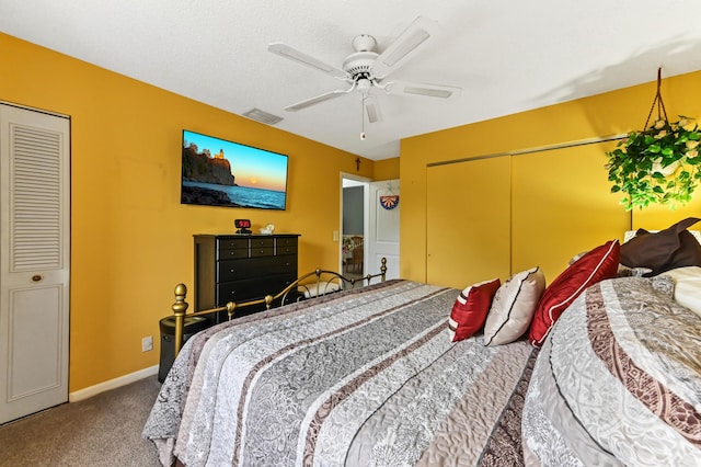 3001 SE Aster Ln Unit 908, Stuart, FL 34994 - carpeted bedroom with a ceiling fan and baseboards