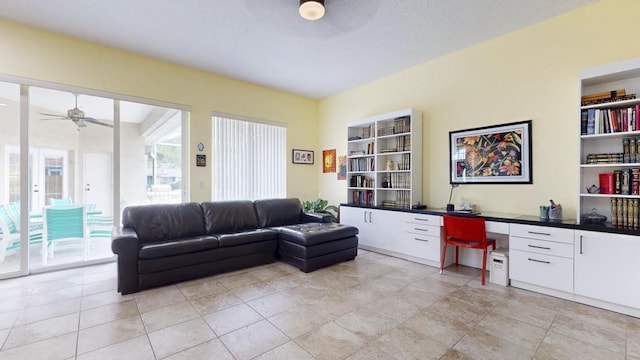 2904 SW Sutton Pl, Palm City, FL 34990 - living area featuring ceiling fan