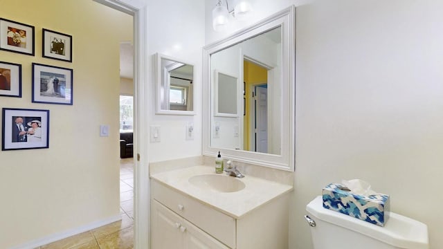 2904 SW Sutton Pl, Palm City, FL 34990 - bathroom with tile patterned flooring, vanity, and toilet