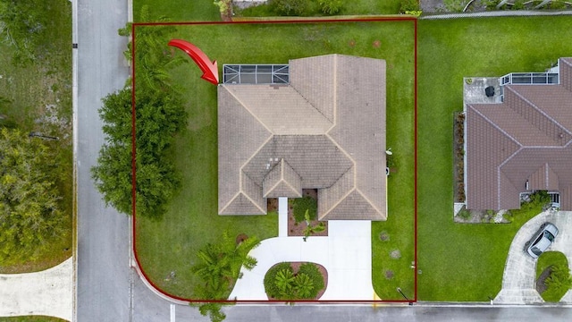 2904 SW Sutton Pl, Palm City, FL 34990 - aerial view of property and surrounding area with property parcel outlined