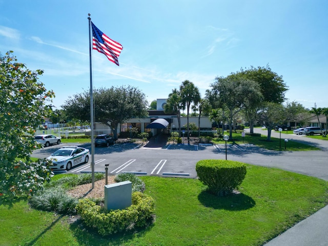 view of uncovered parking lot