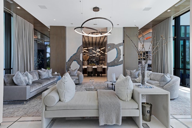 community lobby featuring recessed lighting