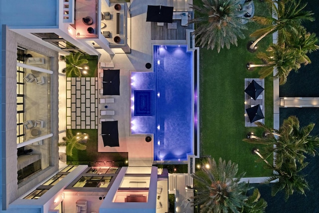 1940 S Ocean Blvd, Manalapan, FL 33462 - view of aerial view at night