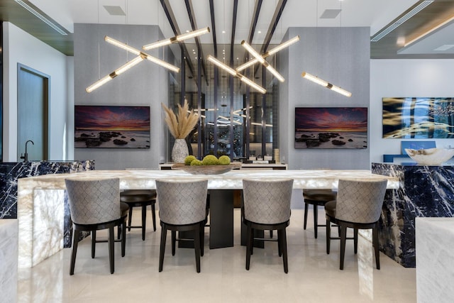 view of indoor wet bar