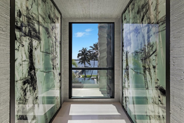 doorway to outside with plenty of natural light