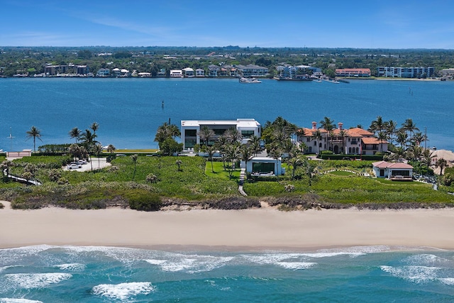 bird's eye view of a large body of water