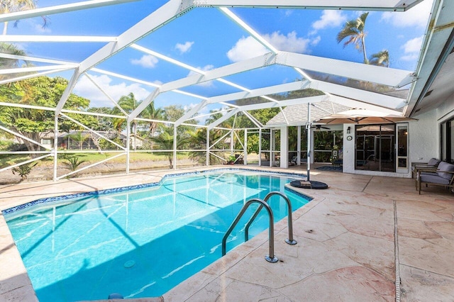 18320 181st Cir S, Boca Raton, FL 33498 - swimming pool with a patio area and a lanai