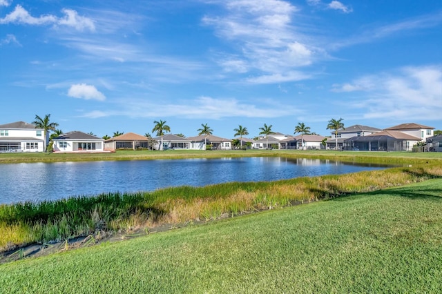 water view featuring nearby suburban area
