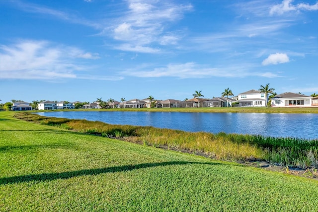 water view featuring nearby suburban area