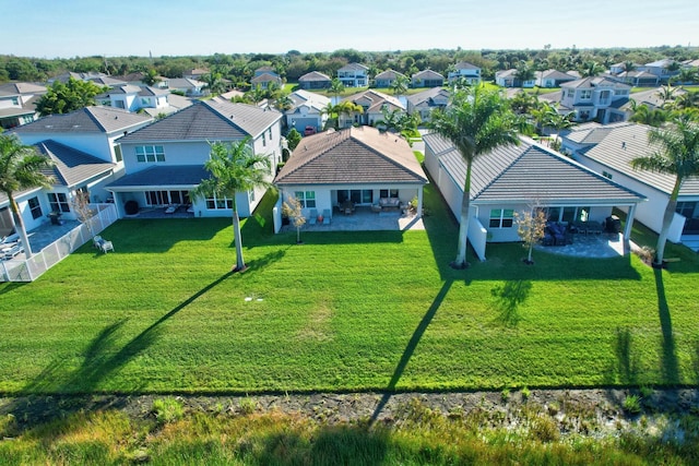 aerial perspective of suburban area