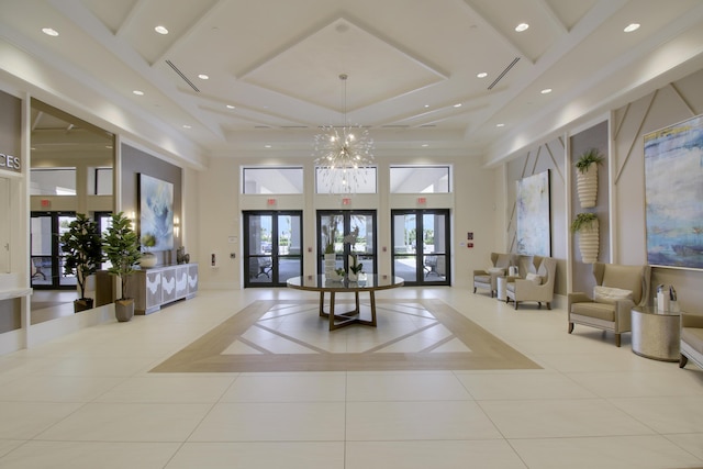 13339 SW River Rock Rd, Port Saint Lucie, FL 34987 - building lobby with a towering ceiling and recessed lighting