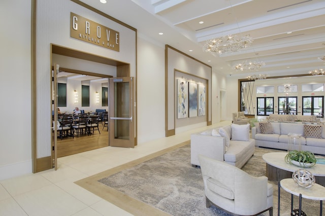 13339 SW River Rock Rd, Port Saint Lucie, FL 34987 - community lobby with recessed lighting