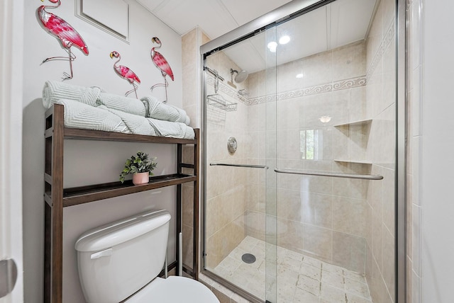 5393 SE Miles Grant Rd Unit A203, Stuart, FL 34997 - full bathroom with toilet and a shower stall