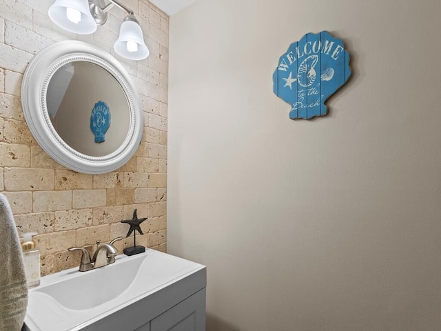 bathroom featuring vanity