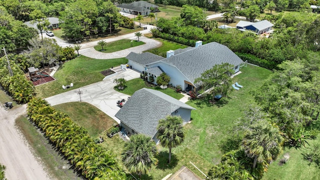 view from above of property