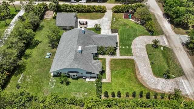 view from above of property