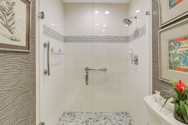 5021 Magnolia Bay Cir, Palm Beach Gardens, FL 33418 - bathroom featuring a stall shower