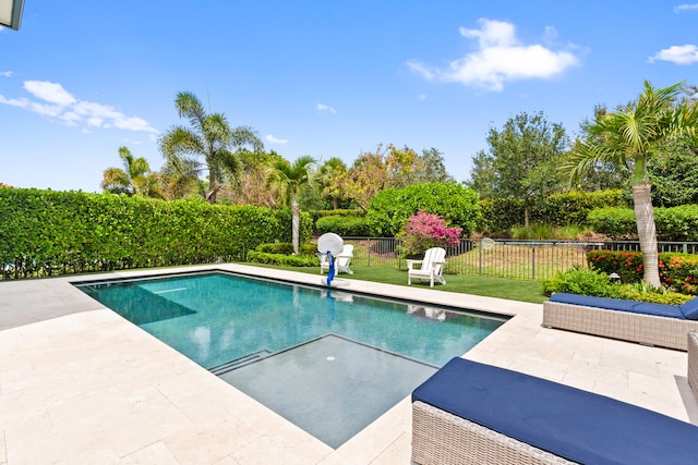 8640 E Baypoint Cir, Parkland, FL 33076 - view of swimming pool with a patio area