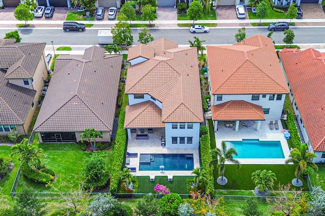 8640 E Baypoint Cir, Parkland, FL 33076 - aerial view of residential area with a pool area