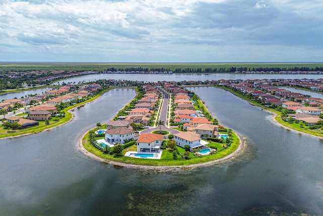 8640 E Baypoint Cir, Parkland, FL 33076 - aerial view of residential area featuring a large body of water