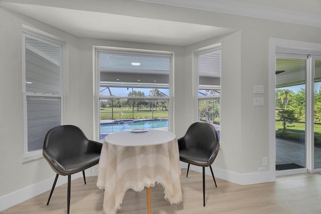 4365 SW Bimini Cir S, Palm City, FL 34990 - living area with baseboards and light wood-style floors