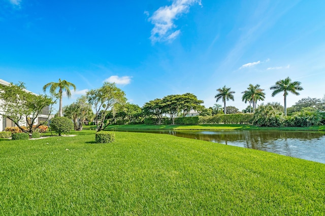 17652 Ashbourne D Way Unit D, Boca Raton, FL 33496 - view of grassy yard featuring a water view