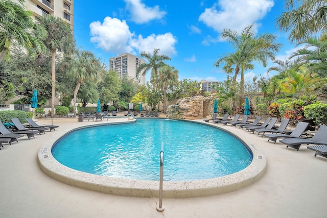 2480 Presidential Way Unit 303, West Palm Beach, FL 33401 - community pool featuring a patio area