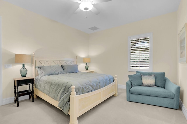 8380 Woodsmuir Dr, West Palm Beach, FL 33412 - bedroom with carpet flooring, baseboards, and ceiling fan